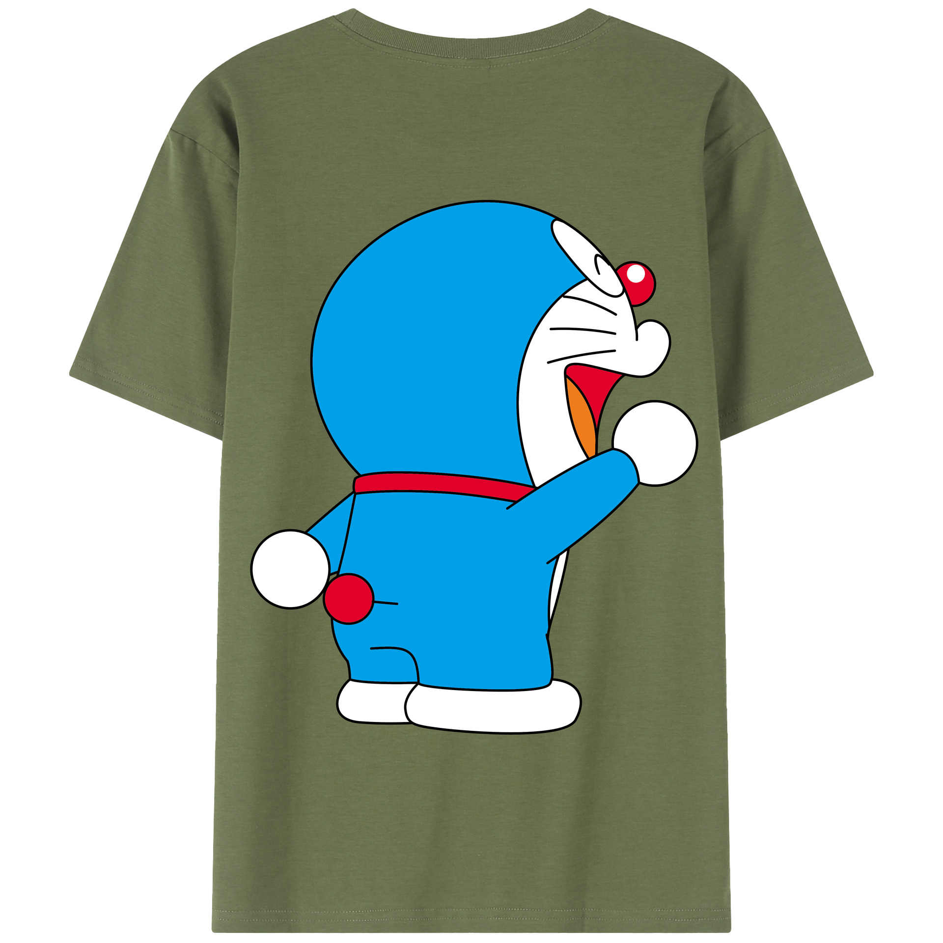 （画像用） ドラえもん Doraemon 綿100％半袖Tシャツ（背面プリント）
